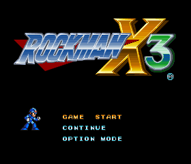 Rockman X3 Title Screen